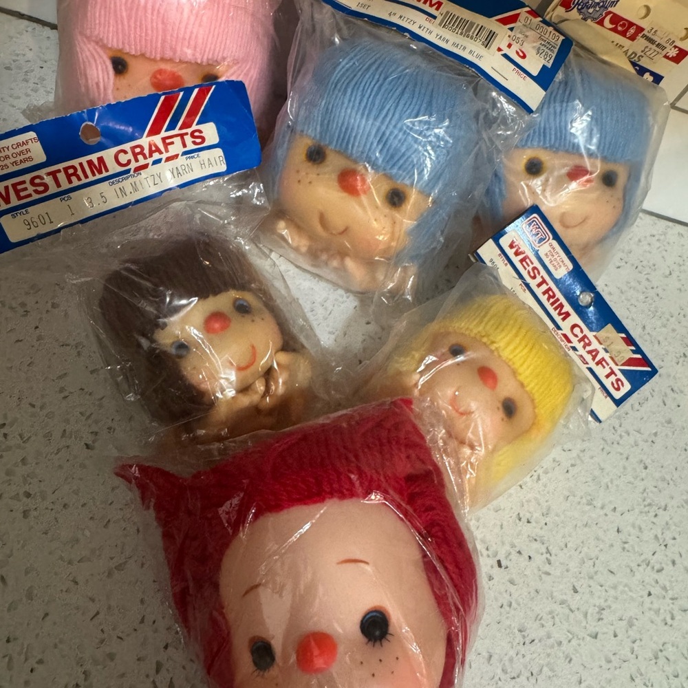 Vintage ice cream doll craft heads doll making